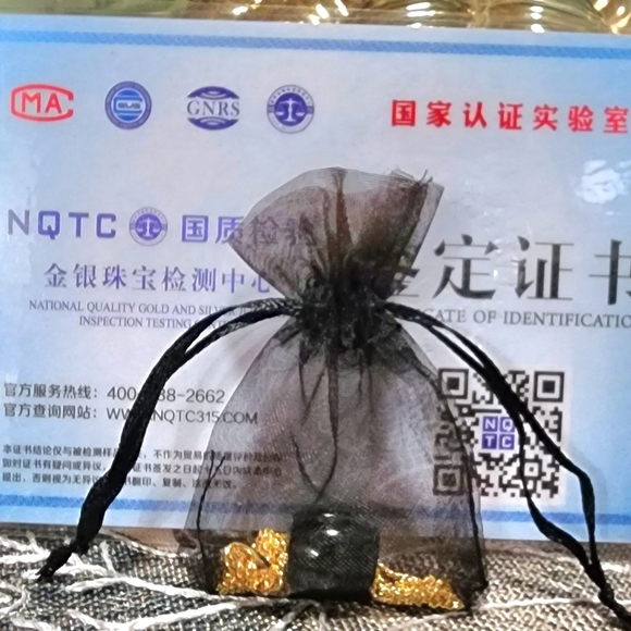 1 Pc Certified Black Natural A Jade jadeite Pendant Circle Bead Necklace - Picture 4 of 9